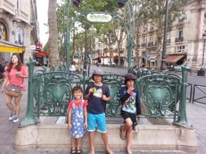 my children in Paris, August 2015