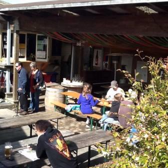 beer garden okere falls