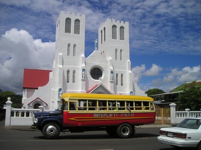 sunday church Samoa