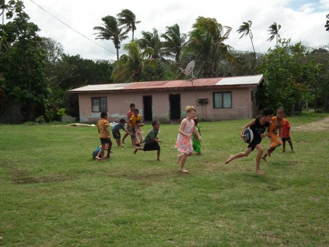 visit to a local village in Fiji