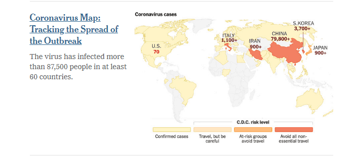 coronavirus around the world